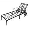 Cast Aluminum Chaise Lounges With Wheels (Photo 8 of 15)