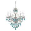 Turquoise Crystal Chandelier Lights (Photo 10 of 15)