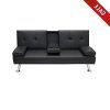 Celine Sectional Futon Sofas With Storage Camel Faux Leather (Photo 3 of 25)