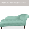 Turquoise Chaise Lounges (Photo 7 of 15)