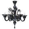 Black Glass Chandeliers (Photo 3 of 15)