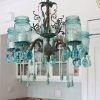 Turquoise Lantern Chandeliers (Photo 15 of 15)
