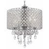 Chandelier With Shades And Crystals (Photo 5 of 15)