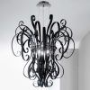 Black Glass Chandeliers (Photo 13 of 15)