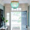 Small Turquoise Beaded Chandeliers (Photo 11 of 15)