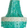 Small Turquoise Beaded Chandeliers (Photo 14 of 15)