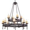 Vintage Wrought Iron Chandelier (Photo 15 of 15)