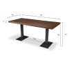 Charcoal Transitional 6-Seating Rectangular Dining Tables (Photo 22 of 25)