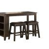 Bettencourt 3 Piece Counter Height Dining Sets (Photo 5 of 25)
