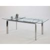Modern Glass Top Extension Dining Tables In Stainless (Photo 23 of 25)