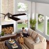 Outdoor Ceiling Fans With Long Downrod (Photo 12 of 15)
