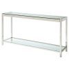 Chrome And Glass Modern Console Tables (Photo 15 of 15)