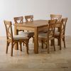 Chunky Solid Oak Dining Tables And 6 Chairs (Photo 2 of 25)