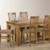 Chunky Solid Oak Dining Tables And 6 Chairs (Photo 4 of 25)