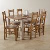 Chunky Solid Oak Dining Tables And 6 Chairs (Photo 12 of 25)
