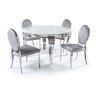Solid Wood Circular Dining Tables White (Photo 22 of 25)