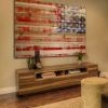 Rustic American Flag Wall Art (Photo 8 of 15)