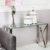 Glass And Stainless Steel Console Tables (Photo 11 of 15)