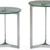 Black Round Glass-Top Console Tables (Photo 5 of 15)