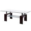 Clear Rectangle Center Coffee Tables (Photo 4 of 15)