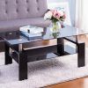 Clear Rectangle Center Coffee Tables (Photo 14 of 15)