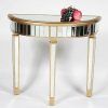 Antiqued Gold Rectangular Console Tables (Photo 8 of 15)