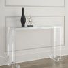 Silver And Acrylic Console Tables (Photo 10 of 15)