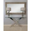 Brass Smoked Glass Console Tables (Photo 11 of 15)