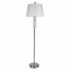 Glass Satin Nickel Standing Lamps (Photo 9 of 15)