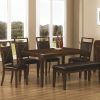 Coaster Contemporary 6-Seating Rectangular Casual Dining Tables (Photo 6 of 25)