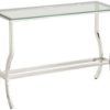 Glass And Chrome Console Tables (Photo 13 of 15)