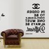 Coco Chanel Wall Decals (Photo 11 of 15)