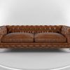 Tufted Leather Chesterfield Sofas (Photo 5 of 15)
