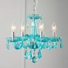 Turquoise Blue Chandeliers (Photo 1 of 15)