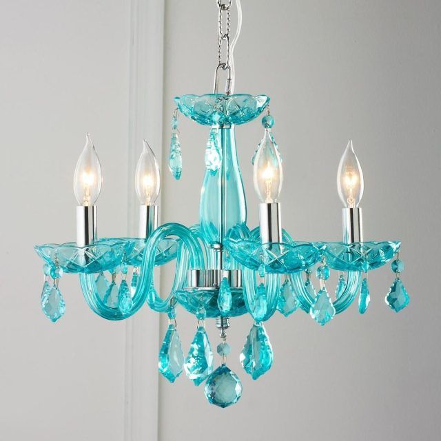 15 Best Collection of Turquoise Blue Chandeliers