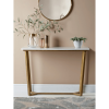 White Marble And Gold Console Tables (Photo 12 of 15)