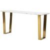 White Marble And Gold Console Tables (Photo 7 of 15)