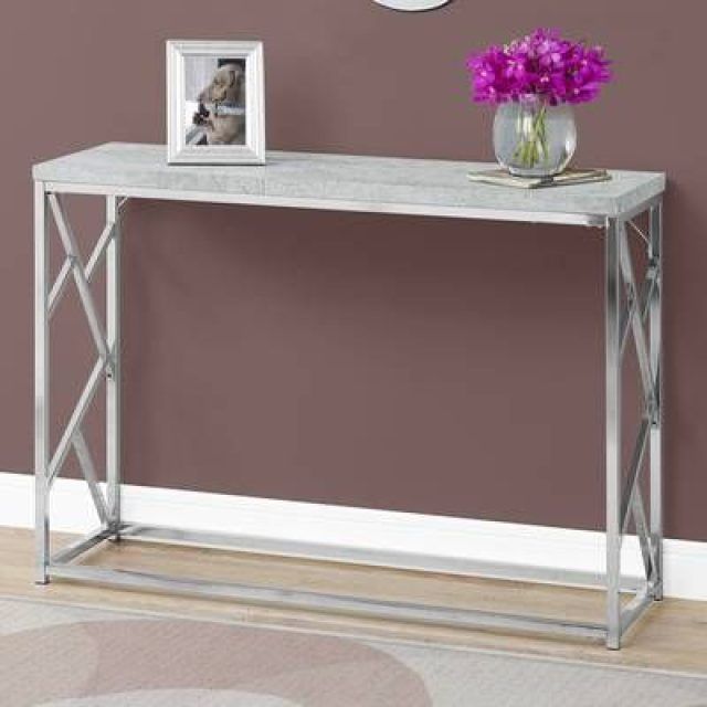 15 Collection of Chrome and Glass Modern Console Tables