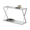Polished Chrome Round Console Tables (Photo 13 of 15)