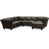 3Pc Faux Leather Sectional Sofas Brown (Photo 15 of 25)