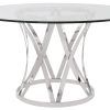 Eames Style Dining Tables With Chromed Leg And Tempered Glass Top (Photo 7 of 25)