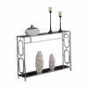 Chrome And Glass Rectangular Console Tables (Photo 13 of 15)