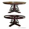 Black Top  Large Dining Tables With Metal Base Copper Finish (Photo 4 of 25)
