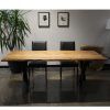 Acacia Dining Tables With Black Rocket-Legs (Photo 13 of 25)