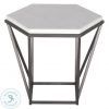 Faux White Marble And Metal Console Tables (Photo 1 of 15)