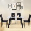 Glass Dining Tables And Leather Chairs (Photo 21 of 25)
