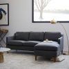2Pc Connel Modern Chaise Sectional Sofas Black (Photo 5 of 25)