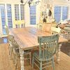 Country Dining Tables With Weathered Pine Finish (Photo 13 of 25)