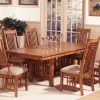 Craftsman 5 Piece Round Dining Sets With Uph Side Chairs (Photo 21 of 25)