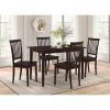 Craftsman 5 Piece Round Dining Sets With Uph Side Chairs (Photo 8 of 25)
